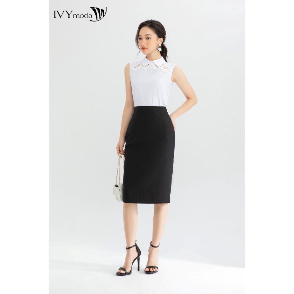 Áo kiểu phối ren nữ IVY moda MS 16M6540