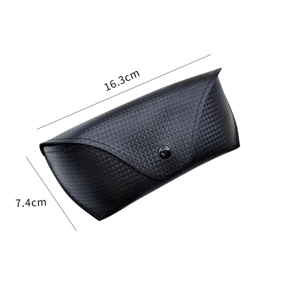 Hộp Đựng Mắt Kính Chất Liệu Da PU Mềm Có Nút Cài Thời Trang Cho Nam Và Nữ