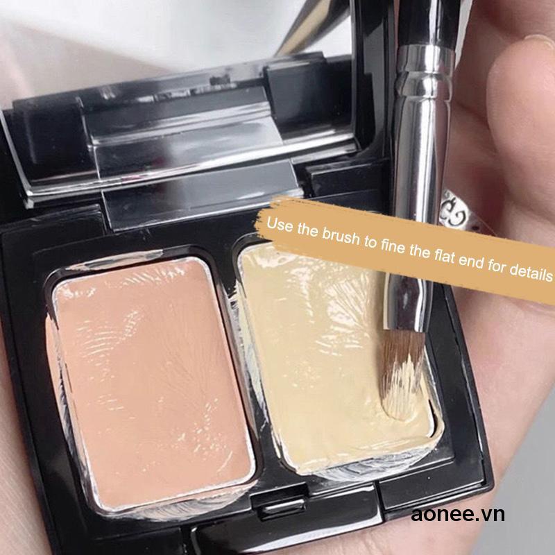 ✨✨Cọ trang điểm che khuyết điểm hai đầu tiện lợi với độ chính xác cao