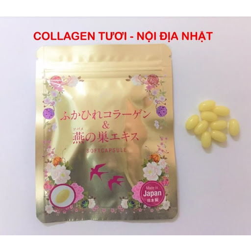 Viên uống Collagen tươi Nhật Bản túi 30 viên chống lão hóa da và tốt cho sức khỏe