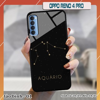 Ốp lưng kính OPPO Reno 4 Pro cung hoàng đạo