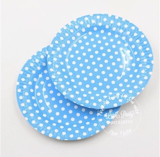 Đĩa giấy chấm bi (1 sét 10 cái)