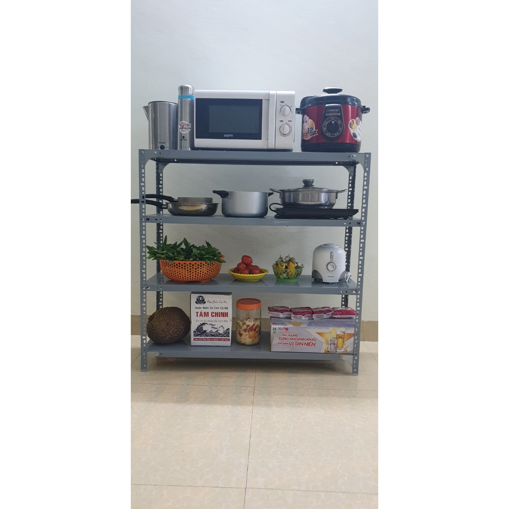 Giá kệ bếp đựng đồ gia dụng đa năng,kệ để lò vi sóng vật dụng trong bếp sắp xếp nhà cửa gọn gàng loại 4 tầng rộng 30cm