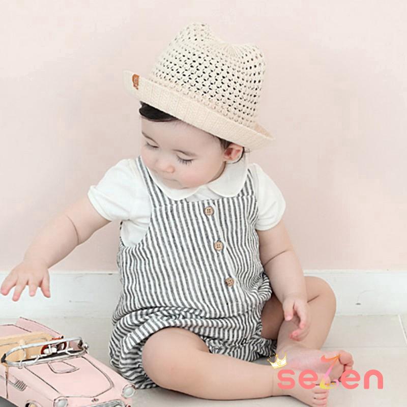 Nón cotton tai gấu dễ thương xinh xắn cho bé