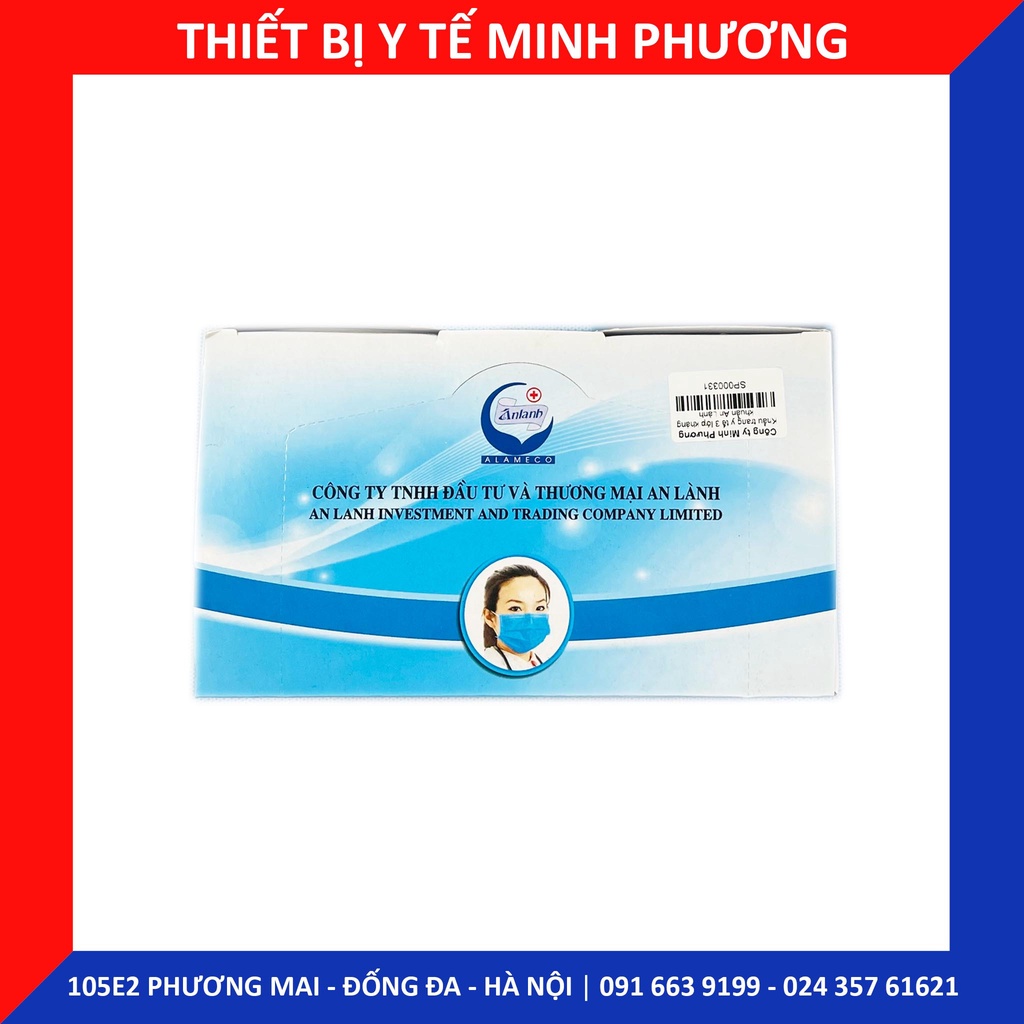 Khẩu trang y tế 3 lớp kháng khuẩn An Lành