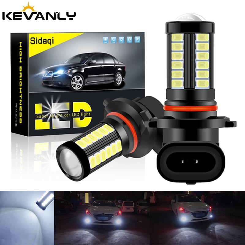 Đèn pha LED Kevanly chống sương mù 12-24v H11 P13W H16 Eu 5202 9005 Hb3 9006 Hb4 5730 Chip 33smd