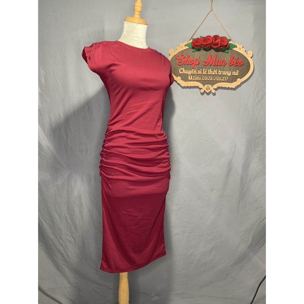 [MẪU MỚI] Đầm Body Nhún Sườn Nhún Vai Thun Borip Thích Hợp Mặc Đi Tiệc Đi Làm Đi Chơi Phù Hợp Với Mọi Phong Cách | BigBuy360 - bigbuy360.vn