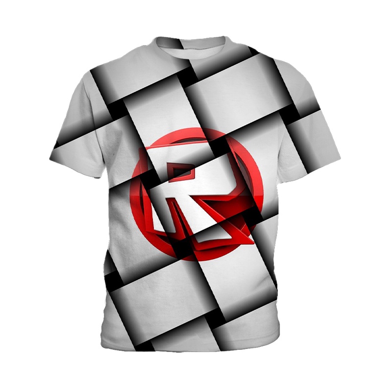 Áo Thun Tay Ngắn In Hoạt Hình ROBLOX Dễ Thương Cho Bé Trai Từ 3-13 Tuổi