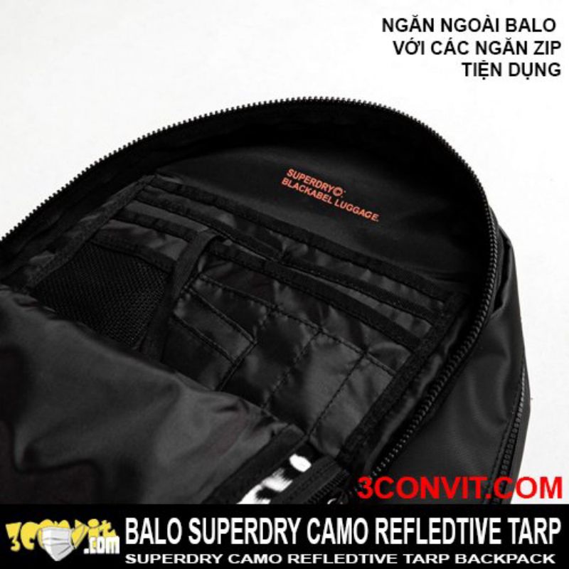 Balo laptop laptop 15.6 inch Phản Quang Chống Nước Super.Dry Camo Reflective Tarp Rucksack