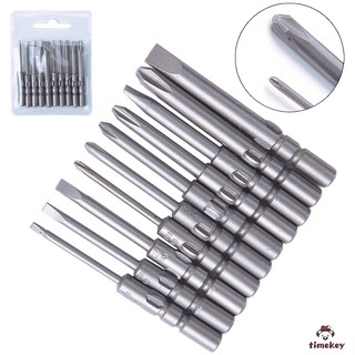 Bộ 10 mũi khoan từ tính 40mm dùng trong tuốc nơ vít điện