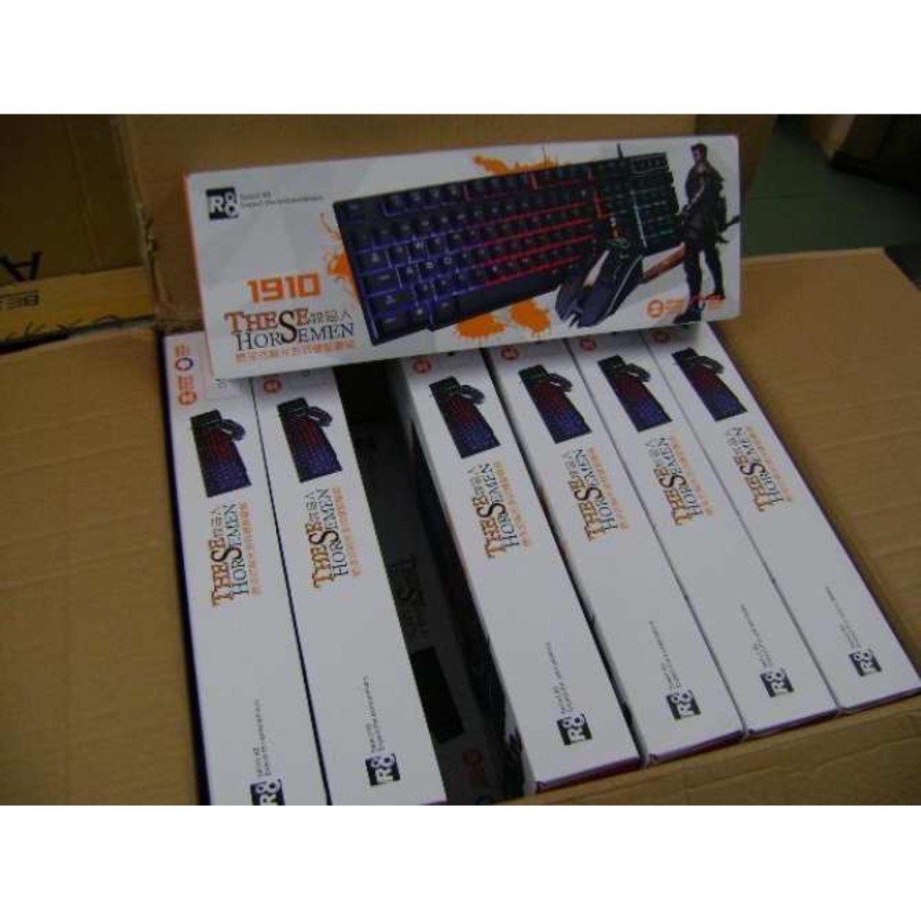 ⚡ Deal Sốc ⚡ Combo Bàn phím giả cơ và Chuột chuyên game R8 1910 Led 7 màu có dây | BigBuy360 - bigbuy360.vn