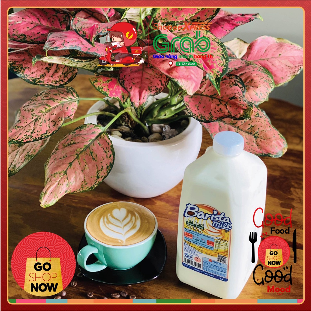 Sữa Tươi Thanh Trùng Barista Milk 1,8 Lít
