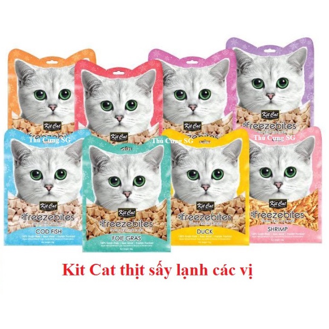 Bánh thưởng/Snack sấy KitCat cho chó mèo gói 15g