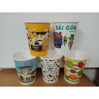 500 ly giấy 400ml nắp bằng