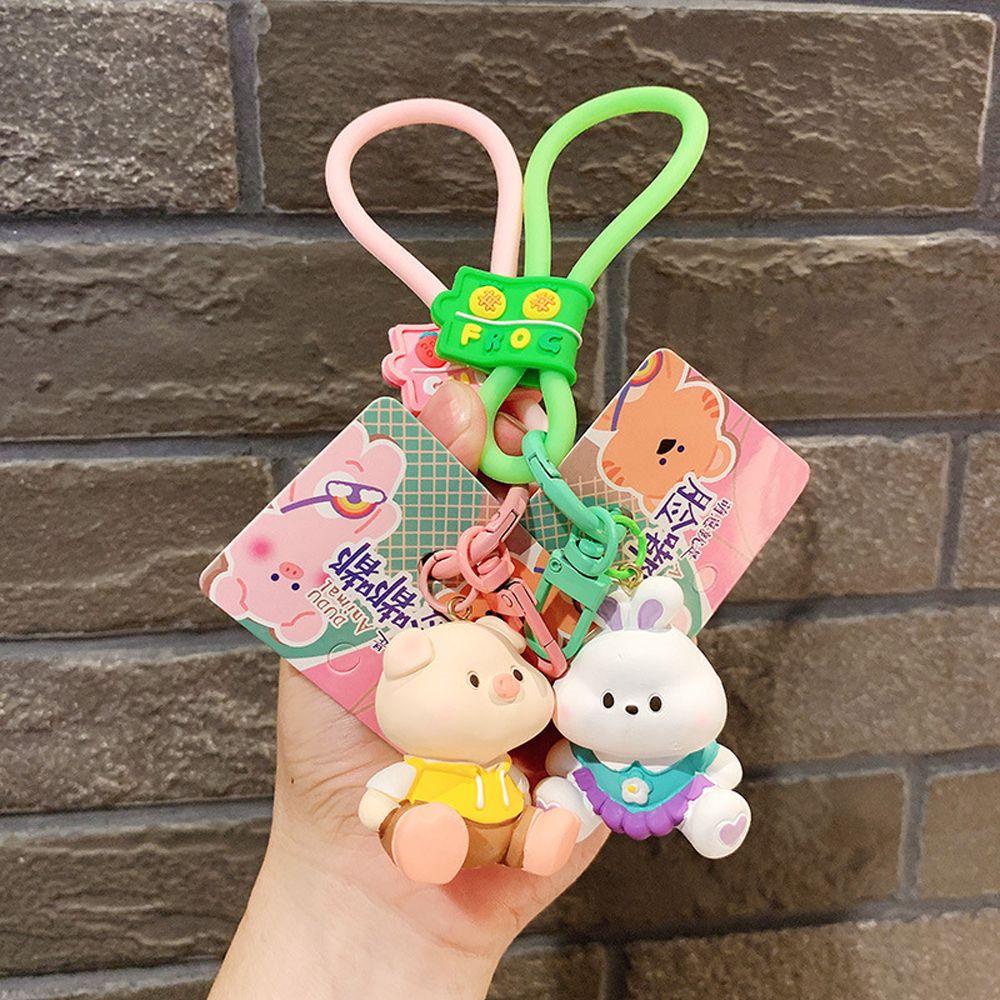 Móc Chìa Khóa Hình Gấu Bông Bằng Nhựa Dễ Thương