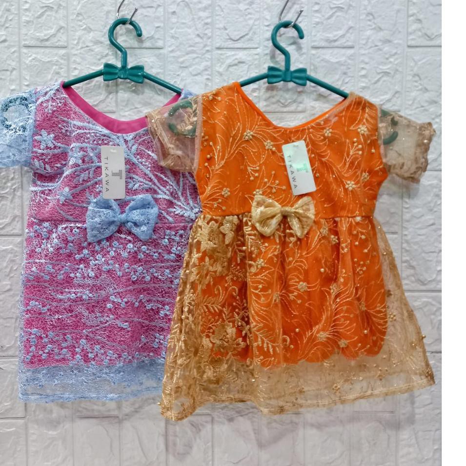 Đầm dạ hội tay áo thổ cẩm cho bé từ 8.8 tháng-7 tuổi