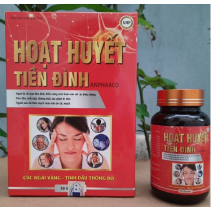 HOẠT HUYẾT TIỀN ĐÌNH ANPHARCO - Cải thiện rối loạn tiền đình - Lọ 30 viên