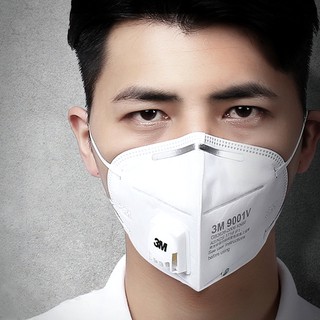 Khẩu trang 3M 9001V N95 KN95 P2 FFP2 lọc 95% bụi mịn PM2 5 có van thở chính hãng
