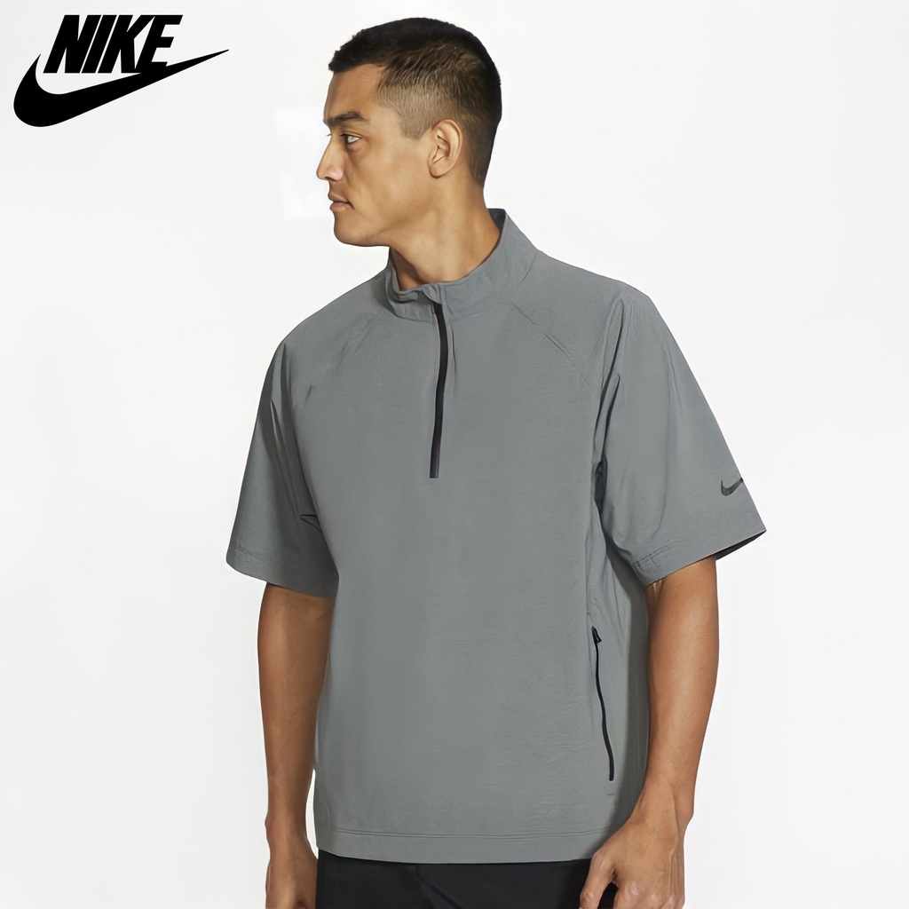 NIKE CHÍNH HÃNG - Áo khoác thể thao nam Nike Hypershield Short Sleeve Men's Golf Jacket Authentic - Clay Grey