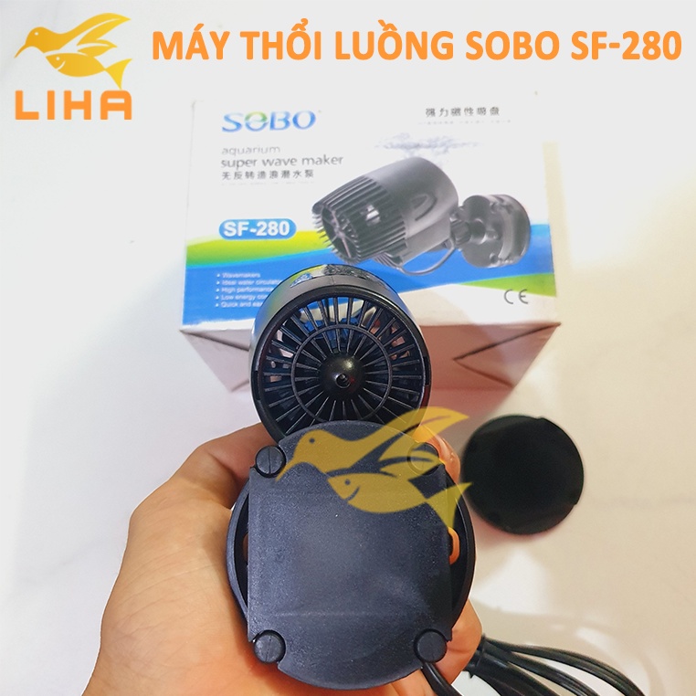 Máy Thổi Luồng Sobo SF-280 (10W - 7500L/H) - Máy Tạo Sóng Hít Nam Châm Cho Bể Cá