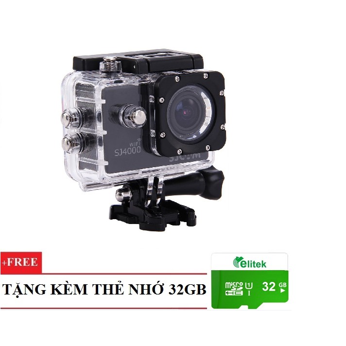 Camera SJCAM SJ4000 Wifi 12mp Full Hd 1080p Màn Hình 2 Inch – Tặng Thẻ 32gb | BigBuy360 - bigbuy360.vn