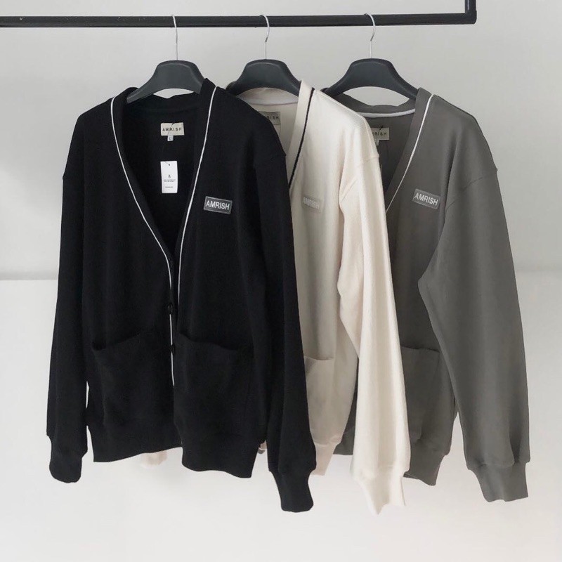 Áo khoác Cardigan Basic Line Logo Amrish