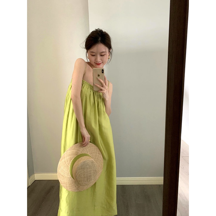 Đầm Hai Dây Dáng Rộng Màu Sắc Thời Trang Mùa Hè Cho Nữ | BigBuy360 - bigbuy360.vn