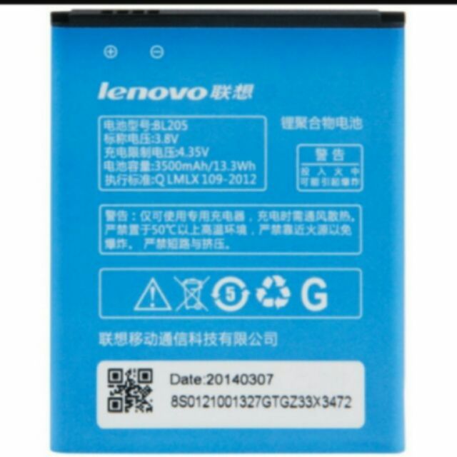Pin lenovo bl205 xịn bao hanh 6 thang