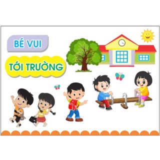 Combo 2 mẫu decal trang trí lớp mầm non