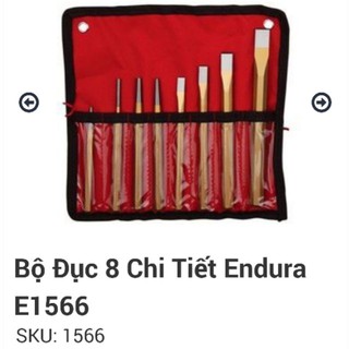 Bộ đục sắt Endura E1566 8 chi tiết