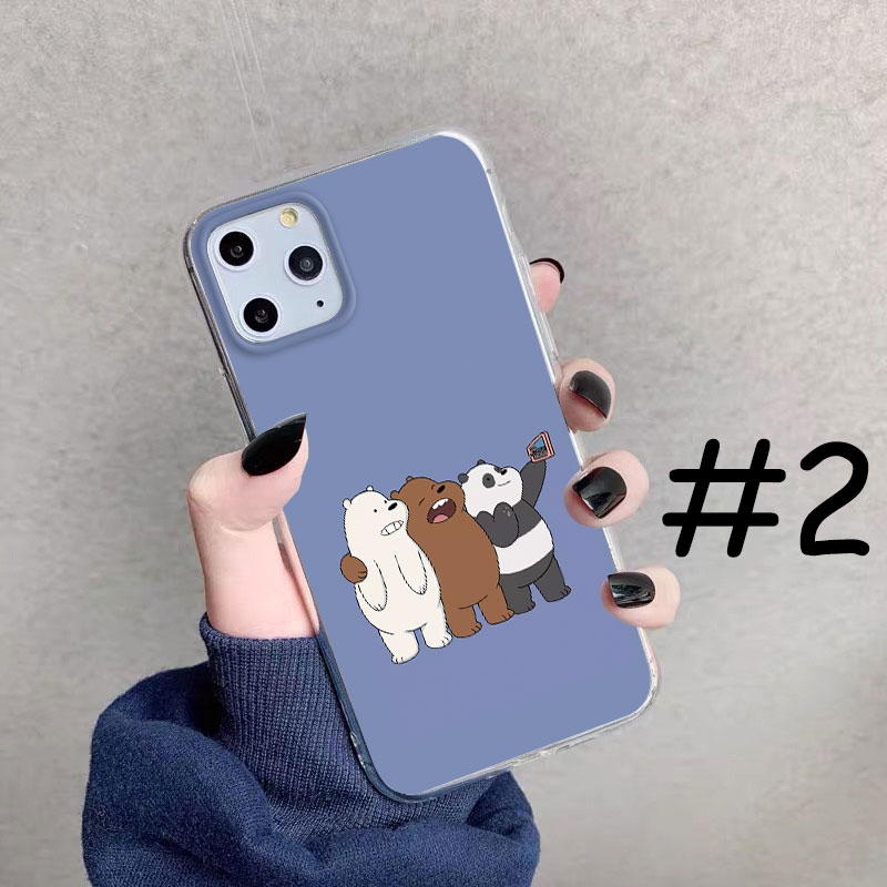 Ốp Lưng TPU Mềm Huawei Y6 II Y6 2017 Prime 2018 Y6 Pro 2019  Three Bare Bears 3