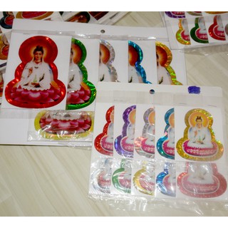Decal phản quang hình Phật -Hoa sen dán xe-dán tường-Hình Phật bản mệnh dán điện thoại Decal phản quang hình Phật -Hoa s