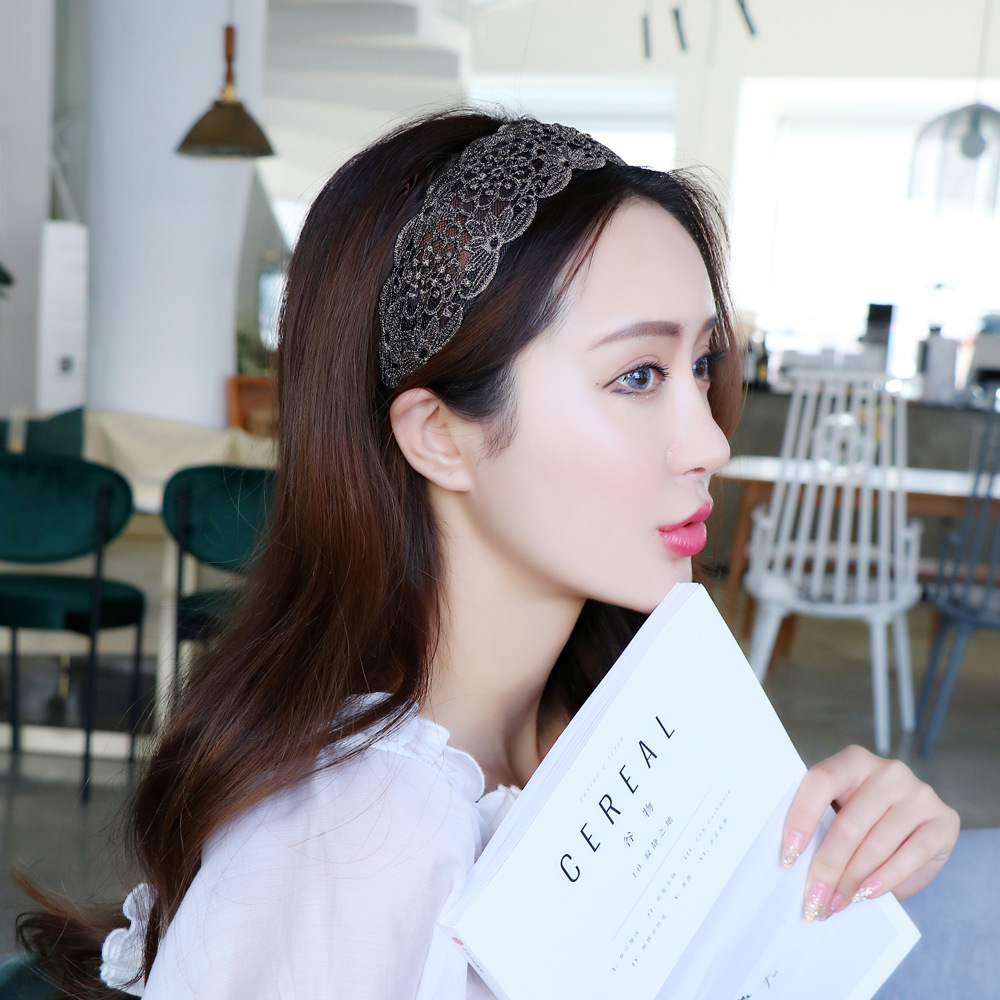 Băng đô ren hoa thời trang Hàn Quốc cho nữ