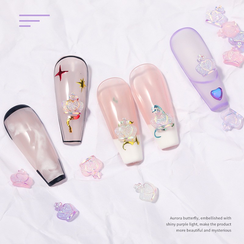 Set 50 Hình Vương Miện 3D Đính Móng Nghệ Thuật