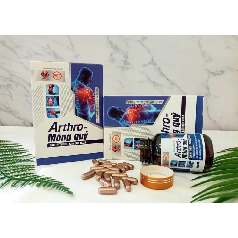 Viên xương khớp Arthro - móng quỷ hộp 60 viên hỗ trợ mạnh gân cốt giảm thoái hoá khớp