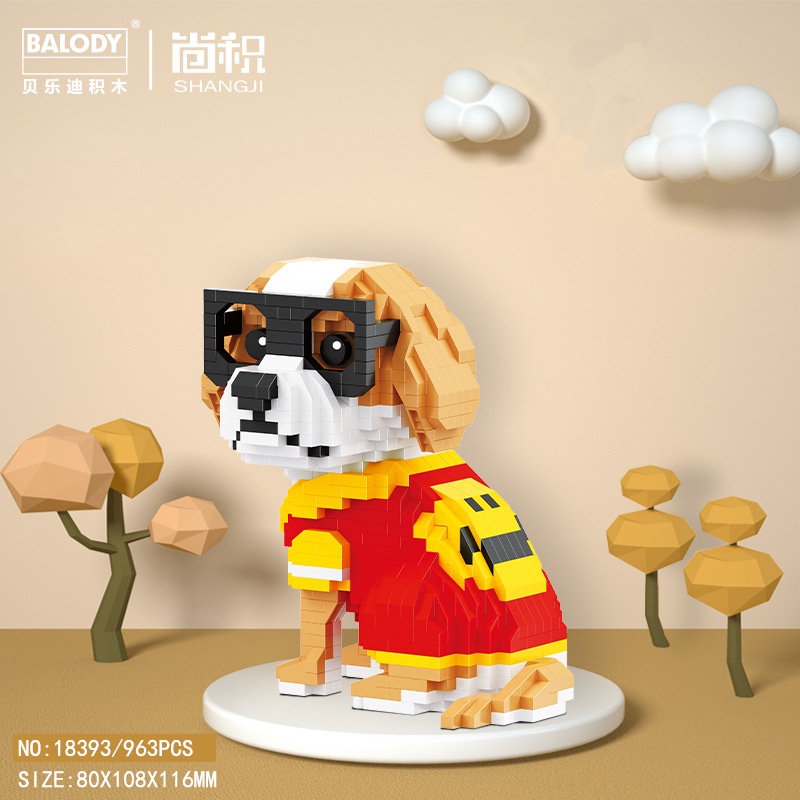 Đồ Chơi Lắp Ráp Hình Thú Cưng Dễ Thương Cho Bé 18391-18396