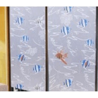Cuộn 5m giấy dán kính cá xanh - 0.45m *5m