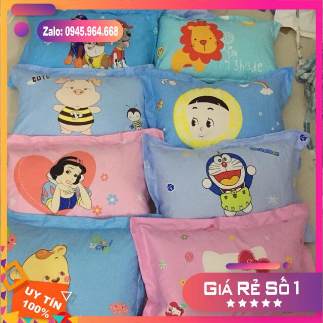 Gối trẻ em 100% vải cotton 3D thấm hút tốt
