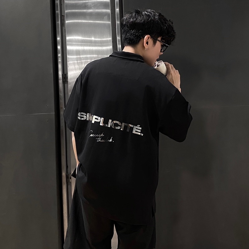 Áo thun polo SIMPLICITE’ form rộng unisex by COCCACH