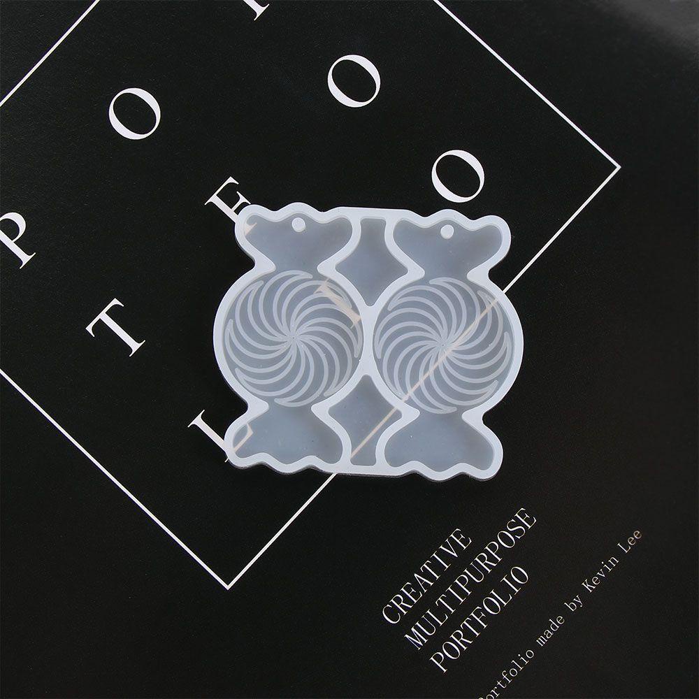 Set 5 Khuôn Làm Bông Tai Nhựa Resin UV Hình Vườn Hoa DIY|Khuôn Silicone Làm Đồ Trang Sức