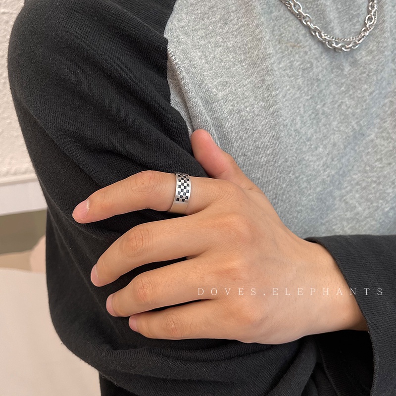 Nhẫn Bản Rộng 19A1275 Thời Trang Mới Cho Nam Và Nữ