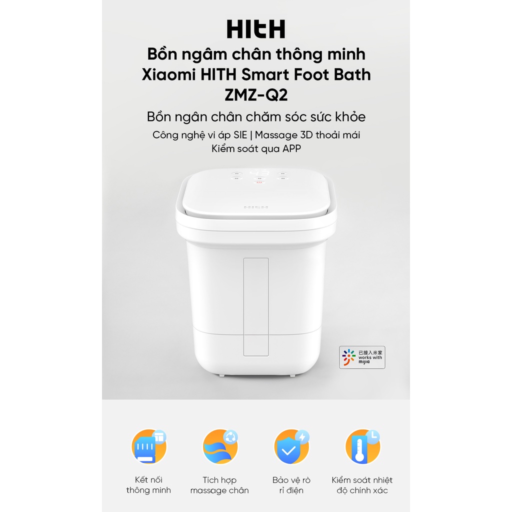 Bồn ngâm chân thông minh HITH ZMZ-Q2