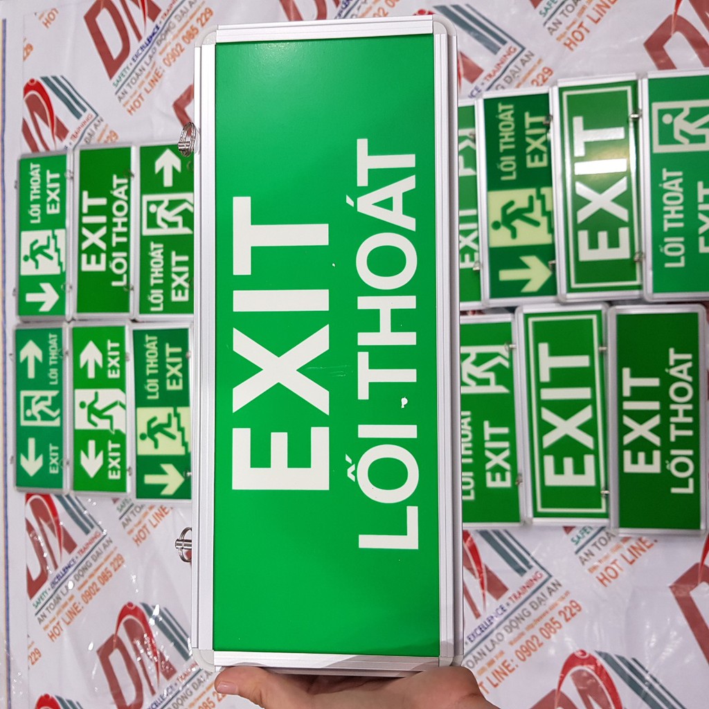 Đèn dạ quang uv lối thoát EXIT Lối thoát 2 mặt YF1017