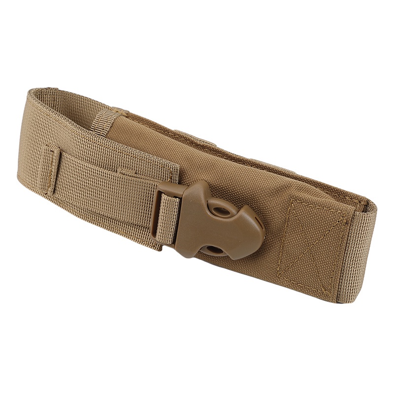 Túi đựng đèn pin bằng da + nylon phong cách quân đội tiện dụng cho cắm trại/ săn bắn