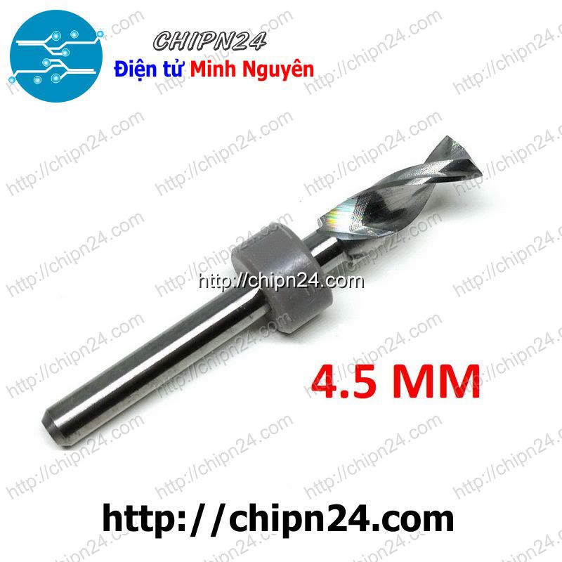 [1 CÂY] Mũi khoan mạch in CNC 4.5mm (Mạch điện tử, PCB)