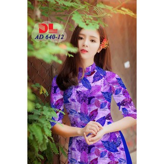 vải áo dài chiếc lá