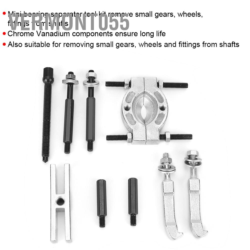 Vermont055 Bộ công cụ tách vòng bi mini kéo loại bỏ Chrome Vanadium