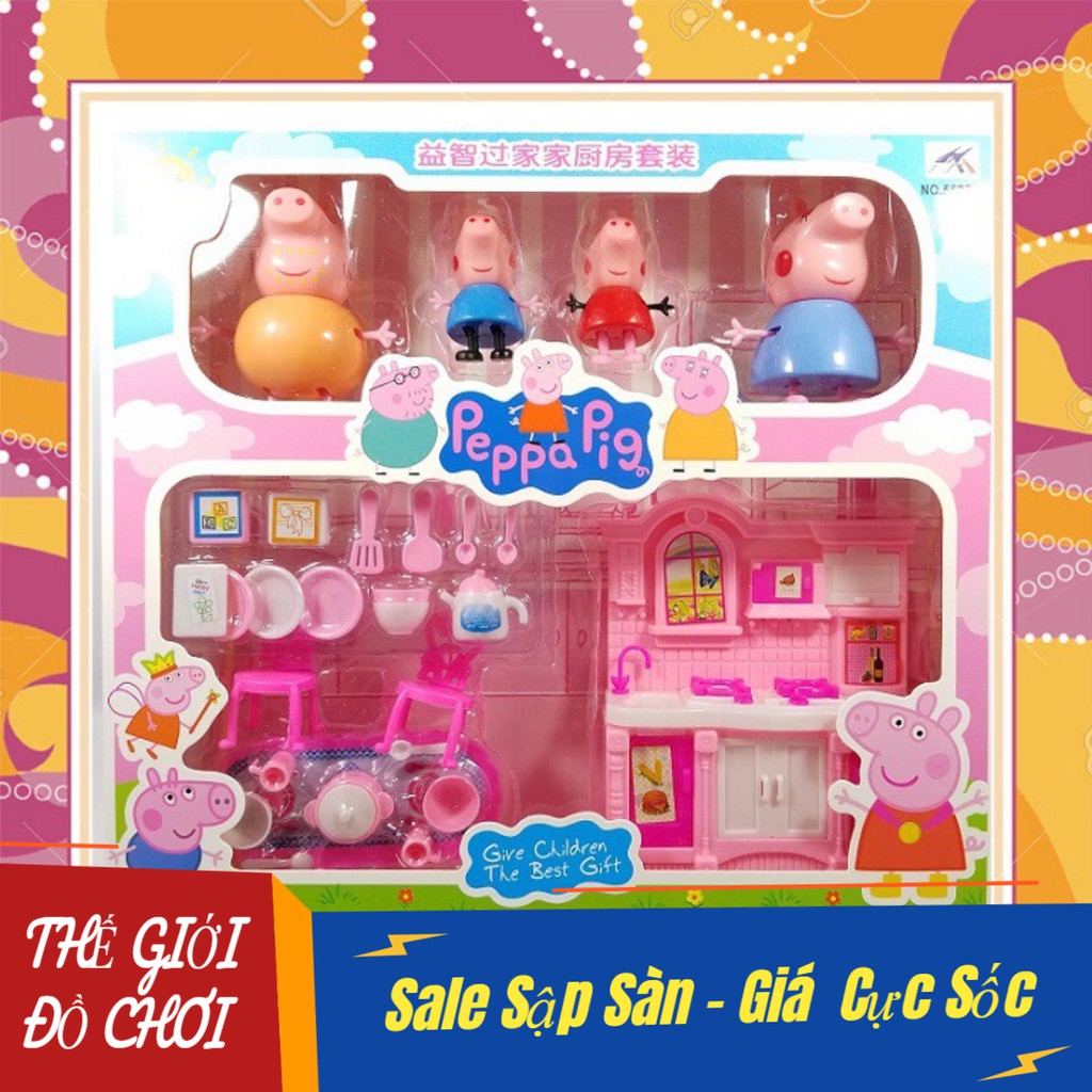 [RẺ VÔ ĐỊCH]BỘ ĐỒ CHƠI TỦ BẾP PEPPA PIG