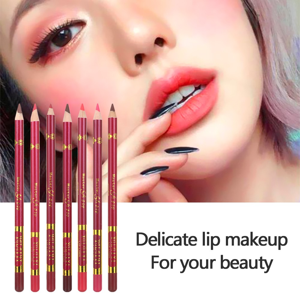 PATH New Lipstick Matte Outline Lip Shape Makeup 12 Colors Waterproof Long Lasting Fashion Lip liner