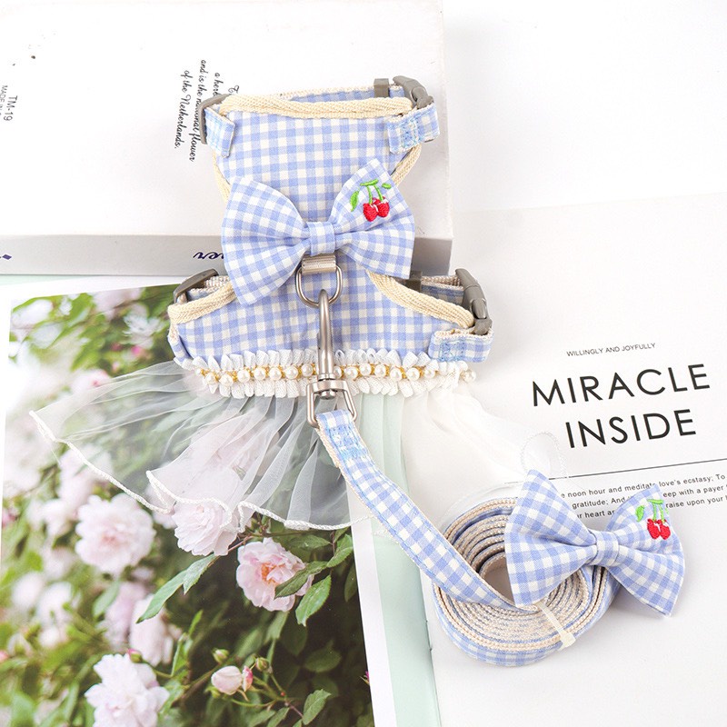 dây dắt yếm dắt chó mèo thú cưng đi dạo